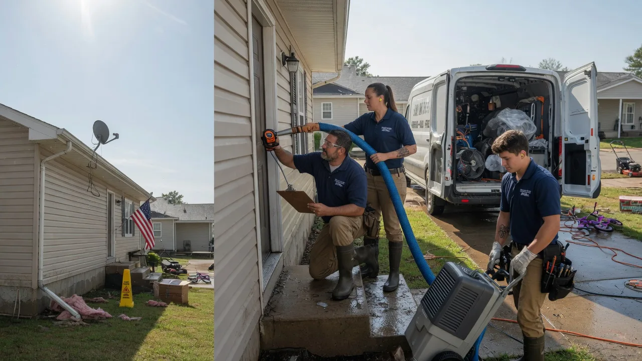 Ceiling Water Damage Restoration in Cortland, NE near me